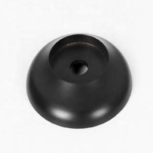 Trending Brass Round Backplate Furniture Hardware Knob Matte Black Finished Minimalist Style Drawer Door Wardrobe <b>Dummy</b> Design - Product Image 1