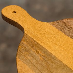 Tabla de Cortar Redonda Premium de Madera de Mango para Cocina, Tabla de Cortar de Madera Multiusos, Tabla de Cortar Reversible de Madera para Pizza - Product Image 2
