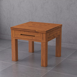 Classic Teak Wood Coffee <b>Table</b> & <b>Side</b> <b>Table</b> | Solid Indonesian Wood Asian Design Storage Furniture for Living Room & Outdoor - Product Image 1