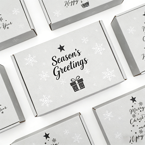 กล่องของขวัญกระดาษแข็งรีไซเคิลรักษ์โลก กล่องไปรษณีย์คริสต์มาสแบบพิเศษ เคลือบด้าน เคลือบยูวี ปั๊มนูน ยั่งยืน - Product Image 4