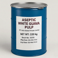 Premium Witte Guave Puree Natuurlijk Gebundeld 100% Fruit ISO Gecertificeerd India Aseptisch Drums/Zakjes/Fles/Vat Pulp Concentraat Bulk