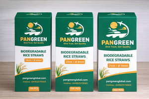 High Quality Eco-Friendly <b>Drinking</b> <b>Straws</b> Made Natural Agricultural Materials Pangreen Global Corporation Vietnam - Product Image 6