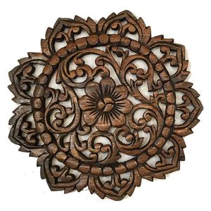 Nouveau panneau mural en bois sculpté, design antique, finition parfaite et taille standard. - Product Image 1