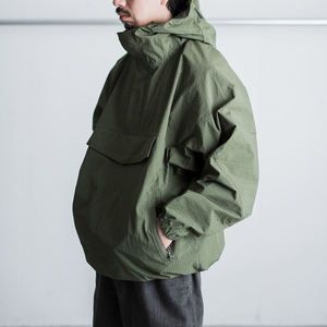 Chaqueta Cortavientos Plegable para Hombre, con Cierre Completo, Ligera, con Capucha, Resistente al Viento, con Tejido Transpirable para Actividades al Aire Libre - Product Image 3
