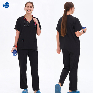Custom Surgical Uniforms Hospital Nurse <b>Doctor</b> Use Scrubs Uniform <b>Sets</b> Two-piece <b>Set</b> Top & Pants for Nurse Fashion OEM - Product Image 4