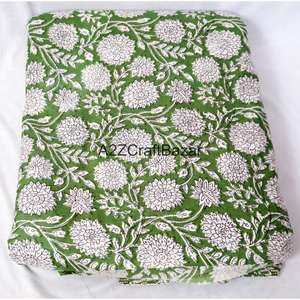 งานฝีมือรักษ์โลก ระบายอากาศได้ดี ผ้าฝ้ายแท้ 100% สำหรับผู้หญิงและเด็กผู้หญิง ลายพิมพ์บล็อกด้วยมือแบบอินเดีย ดีไซน์สวยงาม โดดเด่น ไม่ซ้ำใคร แฟชั่น - Product Image 4