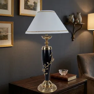 Modern Luxury Floor <b>Lamp</b> with White Fabric Shade Durable Lightweight <b>Portable</b> Standing <b>Lamp</b> for Home Office Hotel Decor - Product Image 4