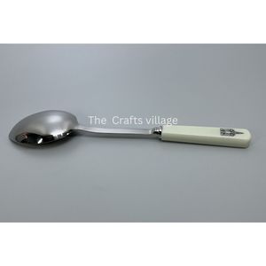 Stainless Steel <b>Serving</b> <b>Spoon</b> with Scouse Handle Durable Metal <b>Spoon</b> for Kitchen Dining Tableware Elegant Design Food <b>Serving</b> - Product Image 3