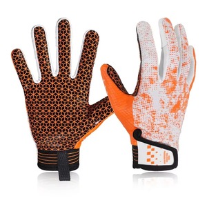 Soft Comfortable Anti-slip American Football <b>Gloves</b> Hand <b>Grip</b> Full Finger Adjustable Wrist Strap Hook Loop Closure Sports <b>Gloves</b> - Product Image 2