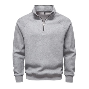 Sudadera de Cuello Alto para Hombre, Forro Polar Térmico, Algodón, Cierre de Cremallera, Corte Regular, Suave, Aislante, Cálida, Larga - Product Image 6