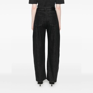 Jeans de mezclilla negros de cintura alta personalizados para mujer, jeans sexys de verano con botones, de buena calidad y cómodos para mujer. - Product Image 2