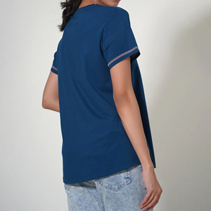 เสื้อยืดคอกลมผู้หญิงคุณภาพสูงขายดีที่สุด รุ่นใหม่สำหรับฤดูร้อน แขนสั้น สีพื้น เนื้อผ้านุ่ม ระบายอากาศได้ดี รับผลิตแบบ OEM ตามสั่ง - Product Image 2