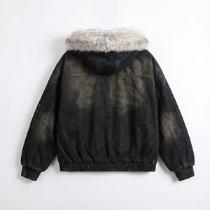 Fashion <b>Work</b> Fleece Plaid Acid Wash Duck Canvas Vintage Outwear Bomber <b>Hoodie</b> 100% Cotton Lined Breathable Winter Regular <b>Men</b> - Product Image 2