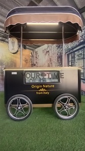 Yourtime Ice Cream Bike Cart Calle al aire libre Personalizado Plegable Mobile <span class=keywords><strong>Food</strong></span> Cart Electric Sast Sood Cart Electric <span class=keywords><strong>Food</strong></span> Truck - Product Image 2