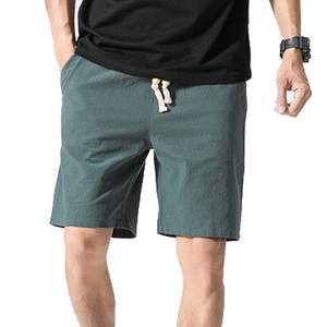 Pantalones Cortos de Verano para Hombre, Estilo Vintage, Corte Regular, Venta al por Mayor, de Lona, Poliéster/Algodón, Cintura Elástica Media, Secado Rápido, Transpirables, Estampados - Product Image 1