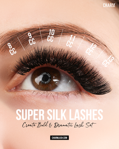 อุปกรณ์ต่อขนตา Charmlash ขายส่ง ขนตาไหมสีดำเข้ม ขนตารัสเซีย ขนตาสีดำสนิทสุดหรู นุ่มพิเศษ - Product Image 4
