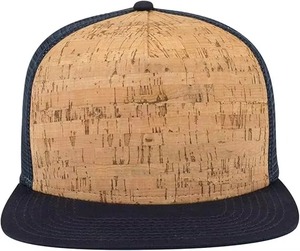 Casquette Trucker Unisexe en Liège avec Dos en Maille, Visière Plate Réglable, Style Décontracté Printemps-Été pour Adulte - Product Image 3