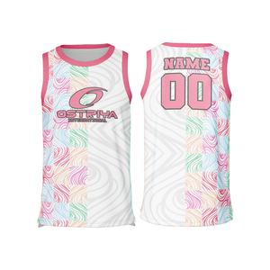 Maillot de basket imprimé sur mesure pour grandes tailles, 100 % polyester, respirant, séchage rapide, sans manches, vente en gros, unisexe - Product Image 1