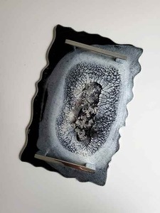 Plateau en résine époxy de luxe, motif marbré, fait main, plateau décoratif, excellente qualité, pour la maison et les cadeaux - Product Image 3