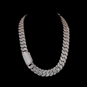 AMBER JEWELS Unisex IGI Certified Round Brilliant Cut Natural <b>Stone</b> Chain & Link Classic Wedding <b>Bracelet</b> with Claw Setting - Product Image 1