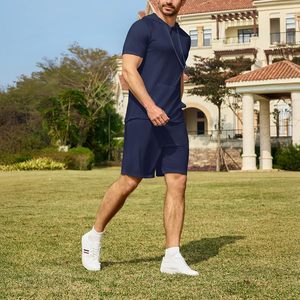 Ensemble de survêtement décontracté pour homme en coton doux, idéal pour l'été, le sport, l'entraînement et le quotidien - Product Image 6