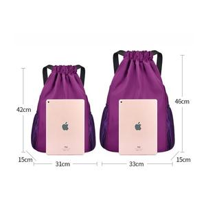 Premium <b>Drawstring</b> Sports <b>Backpack</b> with Side Mesh Pockets Large Capacity Cinch Bag for Gym Training and Athletics - Product Image 3