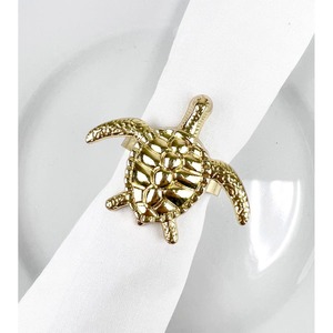 Anillo para Servilletas con Diseño de Concha Dorada y Patrón Texturizado para Decoración de Mesa, Temática de Playa, Bodas y Eventos Elegantes - Product Image 5