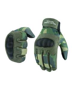 High Quality Camo Carbon Fiber Knuckle Gloves Lightweight Durable Fabric Neoprene Shell Ventilated Outdoor Training <b>Secure</b> Wrist - Product Image 3
