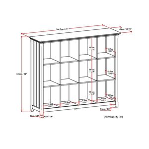 Contenitori portaoggetti Acadian Distressed Grey a 12 scomparti: soluzione durevole ed elegante per l'organizzazione - Product Image 6