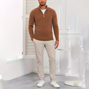 Suéter elegante de punto para damas, cálido, transpirable, ropa de invierno con estilo, ajuste relajado e informal, moderno y a la moda. - Product Image 3