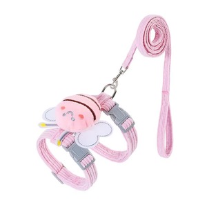Ensemble Harnais, Laisse et Collier pour Chat, Harnais Réglable Double Couche Motif Abeille de Dessin Animé pour Chiens de Petite et Moyenne Taille - Product Image 5