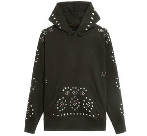 Sudadera con capucha asequible para uso casual, lisa, estilo urbano, al por mayor, con pedrería, para mujer, oversize - Product Image 4