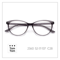 Monture de lunettes Tam Tam Classic Cat Eye Full Rim 2360 52-17-137 C20, couleur unie, unisexe, adulte, anti-lumière bleue, protection UV