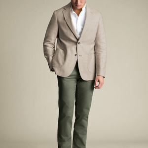 Eco-Friendly Breathable <b>Double</b> <b>Breasted</b> <b>Men's</b> Lightweight Blazer <b>Coat</b> for Travel Custom Design Slim Fit Waterproof & Windproof - Product Image 5