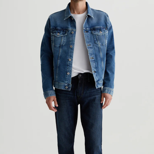 Wholesale Men Classic <b>Chore</b> <b>Jacket</b> Casual Denim <b>Jackets</b> Breathable Fashion Premium Quality Cotton Denim <b>Jacket</b> - Product Image 1