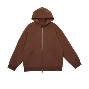 Sweat à capuche zippé personnalisé pour femme avec imprimé de dessin animé, broderie de logo personnalisé, style streetwear, 100% coton molleton - Product Image 5