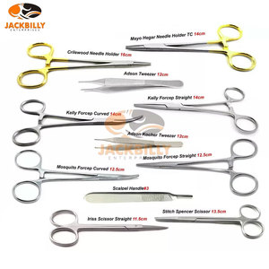 ชุดเครื่องมือผ่าตัดแบบแมนนวลสำหรับการผ่าตัดเล็กน้อย ทำจากสแตนเลส รุ่นใหม่ล่าสุด 11 ชิ้น สำหรับการถอดไหมเย็บ - Product Image 5