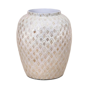 Luxury Handmade Mother of Pearl Inlay Flower Vase for <b>Home</b> Decor Wholesale Vietnam - Product Image 1