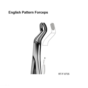 Forceps d'extraction dentaire manuels ergonomiques en acier inoxydable certifiés CE par ROBOZ TECH Pakistan - Product Image 2