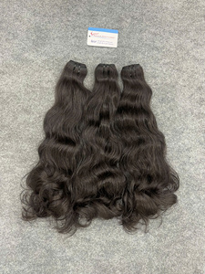 Extensions Professionnelles Cheveux Naturels Ondulés en Trame, Lots de Cheveux Vietnamiens Bruts Doublement Tirés, Pointes Épaisses Très Lisses - Product Image 6