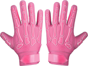 Guantes de Fútbol Americano Hechos a Mano, Transpirables, Talla Grande, con Agarre Antideslizante en la Palma, Dedos Completos Ajustables - Product Image 4