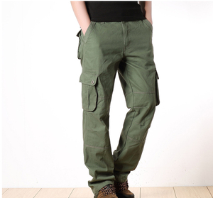 Pantalones Cargo Casuales de Verano para Hombre, 100% Algodón, Ecológicos, Ligeros, Transpirables, Estilo Urbano, con Bolsillos Anchos, Venta al Por Mayor - Product Image 3