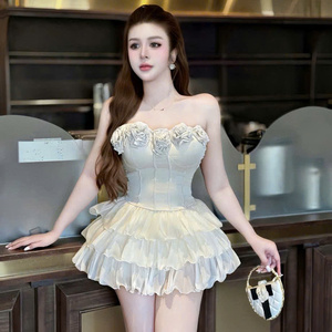Elegante Vestido Maxi de Manga Corta para Mujer, Estilo Sexy, Simple y Natural, Mezcla de Seda, Elegancia, Comodidad, Casual, para Eventos Formales - Product Image 1