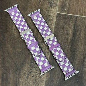 สายนาฬิกา Apple Watch หนังแท้ ดีไซน์ใหม่จากโรงงาน ลายตารางหมากรุก ดีไซน์ทันสมัย สายเปลี่ยนสำหรับทุกเพศ - Product Image 5
