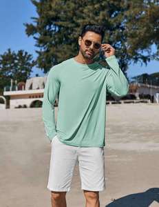 T-shirt personnalisé à manches longues pour hommes – Créez votre design avec logo d'entreprise, texte ou image – Sweat-shirt en coton ultra doux – Vente en gros - Product Image 1