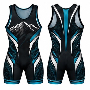 High Quality Custom Wrestling <b>Singlets</b> Compression Wrestling Uniforms Team Sportswear Wholesale Manufacturer - Product Image 1