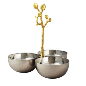 Nuevo Estilo de Centro de Mesa para Comedor, Cesta Contenedora para Uso en Cocina y Catering, Lujosa Cesta de Frutas de Metal Pintada a Mano - Product Image 5
