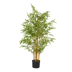 Mini-herbe de <span class=keywords><strong>bambou</strong></span> artificielle ultra-réaliste <span class=keywords><strong>en</strong></span> <span class=keywords><strong>pot</strong></span> - Fausses plantes vertes <span class=keywords><strong>en</strong></span> jade pour l'aménagement de petits espaces et la décoration de table - Product Image 1