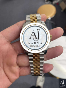 Reloj Mecánico de Acero Inoxidable con Esfera Redonda, Bisel de Cristal y Brazalete de Eslabones, Reloj de Pulsera Elegante para Hombre - Product Image 3