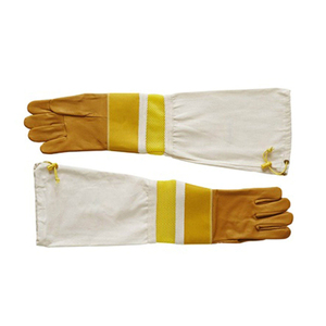 Bee Keeping <b>Gloves</b> High Quality Sting Resistant <b>Gloves</b> <b>Long</b> Sleeve Leather Protective Design Wholesale OEM - Product Image 1